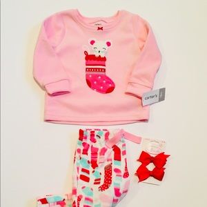 BNWT Carter’s 18Mo. Christmas Sweatshirt Outfit